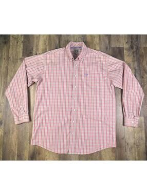 Cinch Plaid Button Down Long Sleeve Western Cowboy Men's Medium Work Rodeo Barn